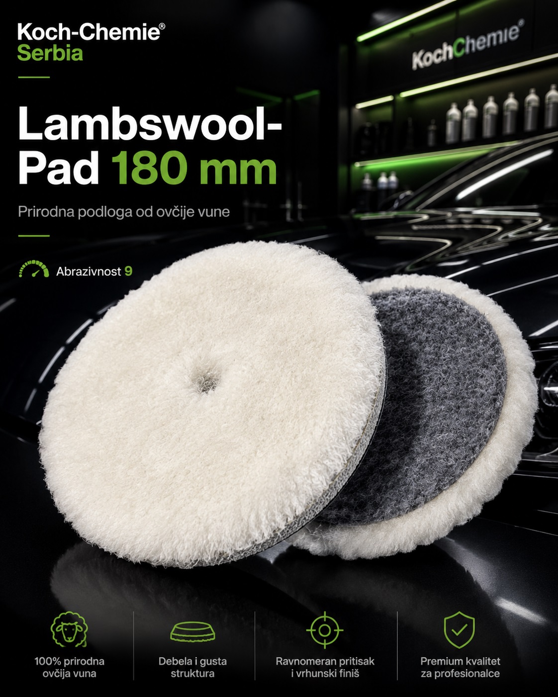 Lambswool-Pad 180mm